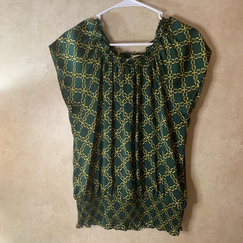 Micheal Kors Green Blouse